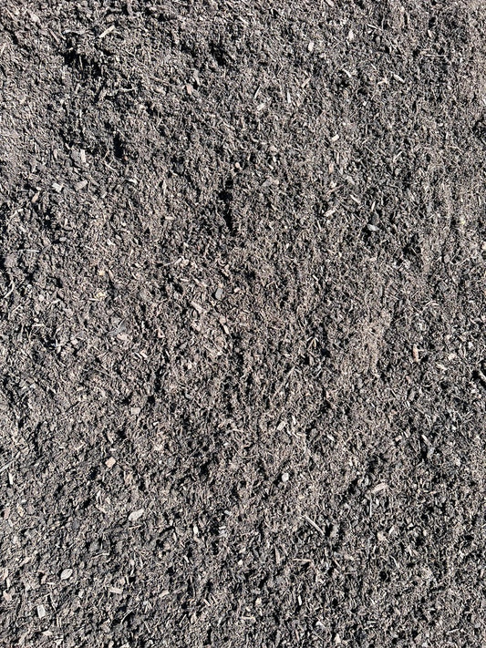 A close up of sifted finished compost